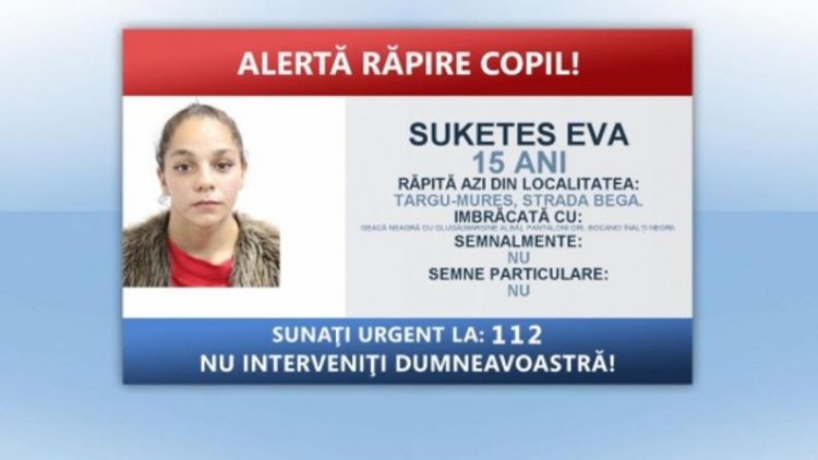 Minoră de 15 ani, răpită în Târgu Mureș, chiar de lângă unchiul ei