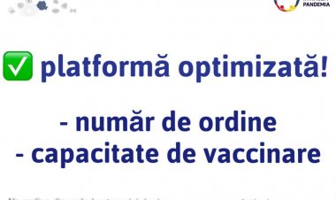 Platforma de programare a fost optimizată. Românii își pot vedea de acum locul pe lista de așteptare la vaccinare