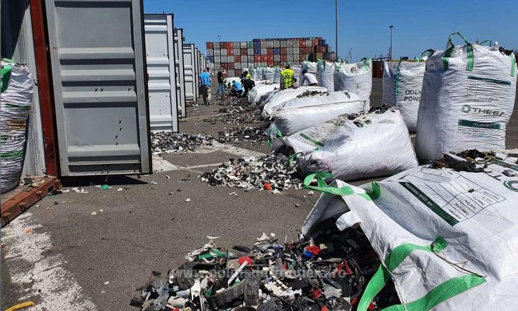 Alte 15 containere cu deșeuri din Germania au fost descoperite în Portul Constanța