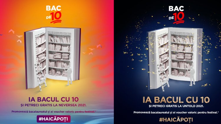 Elevii care iau 10 la Bac intră gratuit la Untold și Neversea 2021