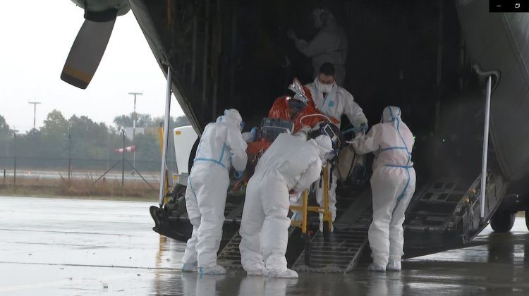 3 pacienţi cu COVID, în stare gravă, transportaţi cu o aeronavă militară la Timişoara