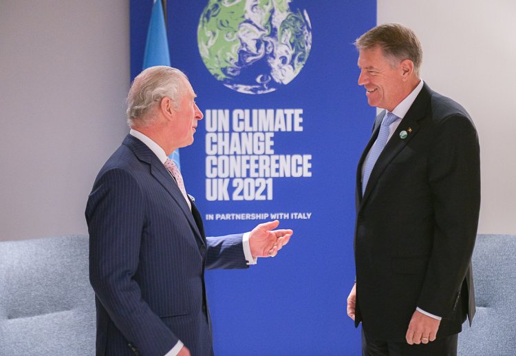 Președintele Klaus Iohannis, discuții cu Prințul Charles în debutul summit-ului COP26