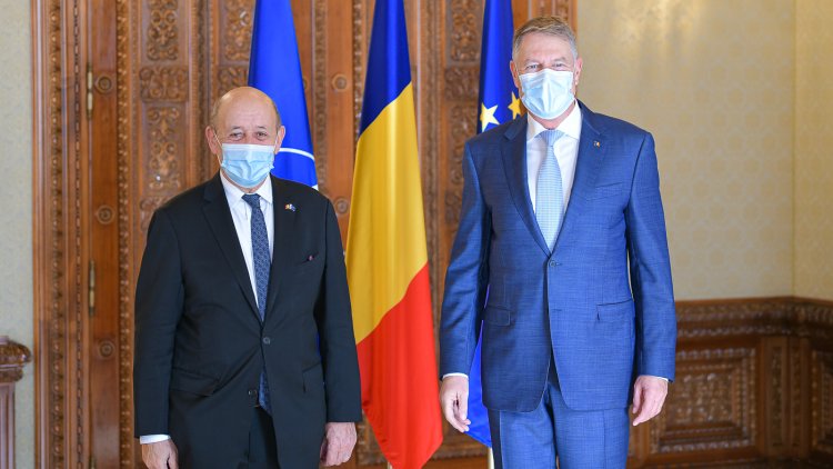 Ministrul de Externe al Franței s-a întâlnit cu președintele Iohannis: Consolidarea și coordonarea prezenței aliate în România, pe agenda discuției