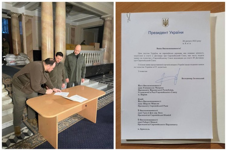 Volodimir Zelenski a semnat cererea de aderare la UE