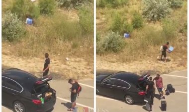 Amendă de 20.000 lei pentru bărbatul care a aruncat gunoiul în Mamaia Nord