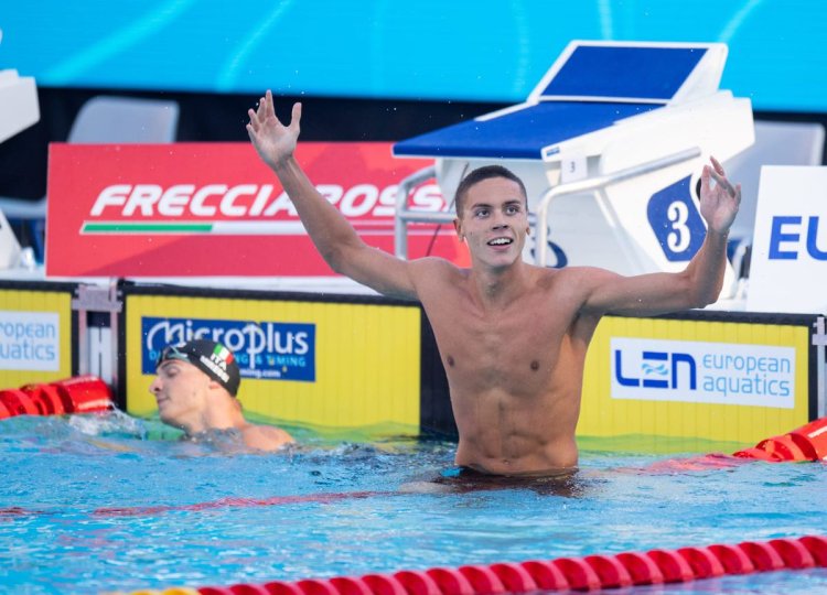 David Popovici, calificat în finala probei de 200 m liber la Europene