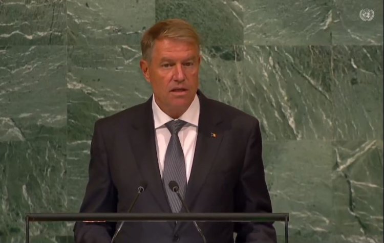 Iohannis, la ONU: România a sprijinit şi va continua să sprijine Ucraina