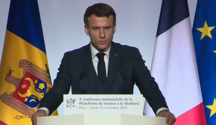 Emmanuel Macron anunţă un pachet de 100 milioane de euro în sprijinul Republicii Moldova