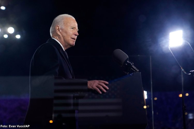 Biden: Noi vrem ca și oamenii din Moldova să-și câștige libertatea. Biden a cerut un rând de aplauze pentru Maia Sandu