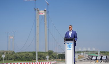 Iohannis: Podul peste Dunăre, o nouă dovadă că şi în România se pot duce la capăt proiecte majore de infrastructură