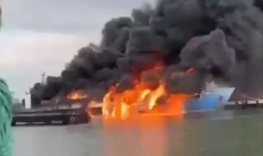 O rachetă ucraineană a scufundat un feribot rusesc plin de combustibil