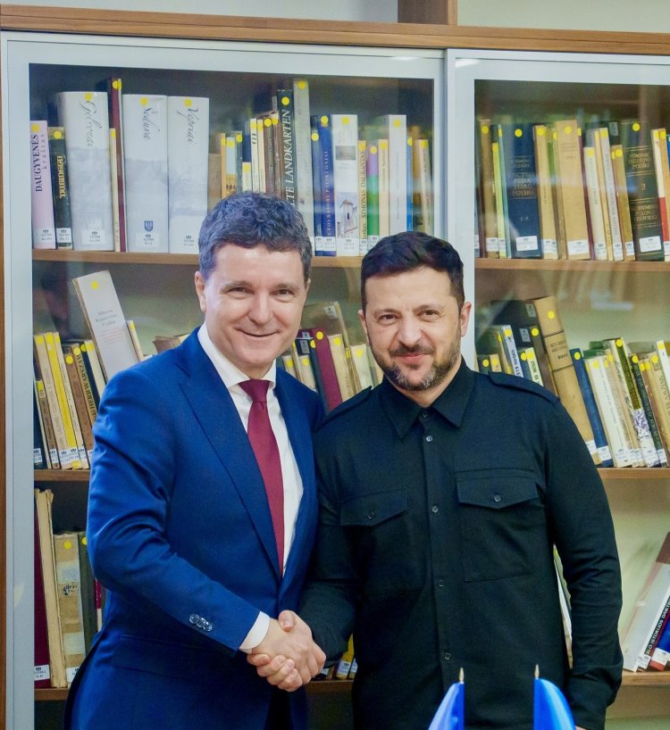 Nicușor Dan - întâlnire la Vilnius cu Volodimir Zelenski: România va continua să fie alături de Ucraina