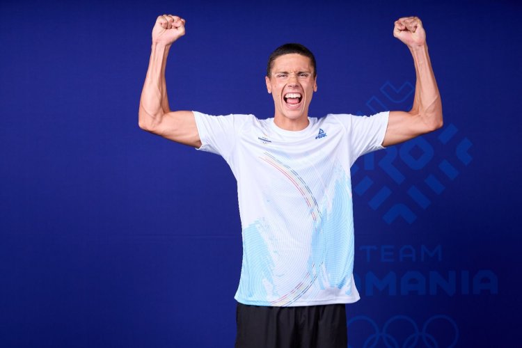 David Popovici, medaliat cu aur la 100 m liber, la Europenele Under-23