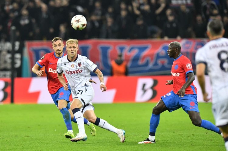 FCSB a fost învinsă de echipa italiană Bologna cu scorul de 2-1