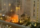 Explozie pe celebra insulă artificială Palm Jumeirah din Dubai; patru răniți în urma incendiului