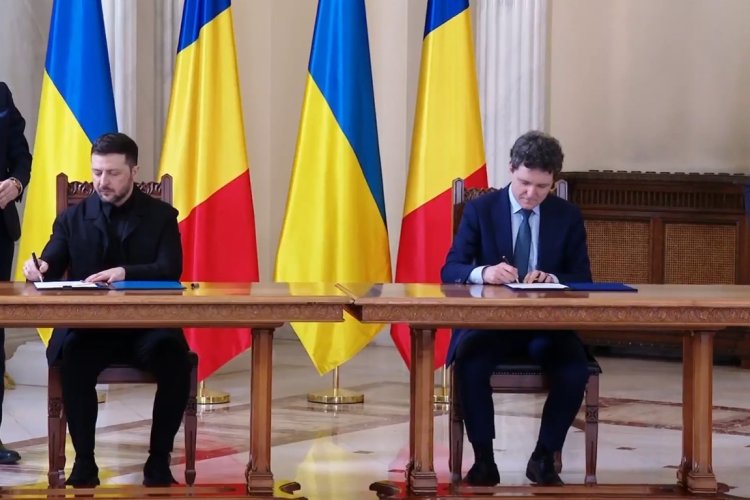 Nicușor Dan și Volodimir Zelenski au semnat Parteneriatul strategic și alte documente în domeniul apărării și energiei