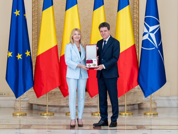 Nadia Comăneci, decorată cu Ordinul Național Steaua României în grad de Mare Cruce