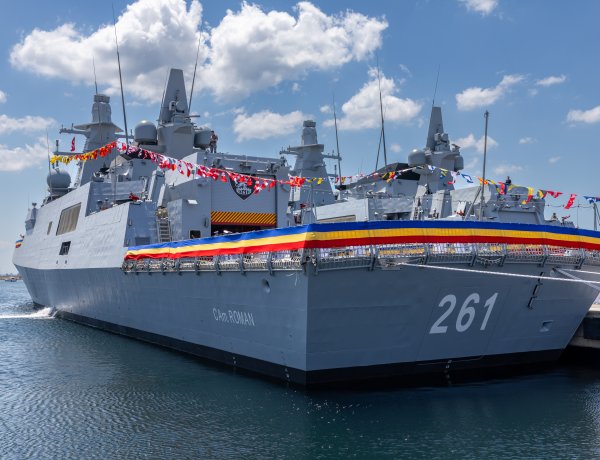 Corveta Contraamiral August Roman a intrat oficial în serviciul Forțelor Navale Române