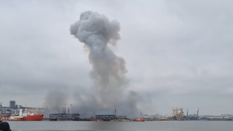 O dronă marină a explodat în Portul Constanța. A fost activat planul roșu de intervenție