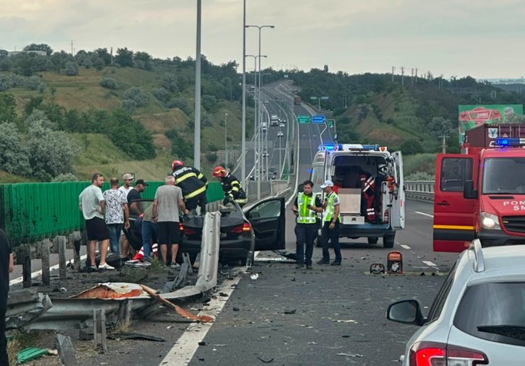 Accident rutier pe Autostrada A2 București-Constanța