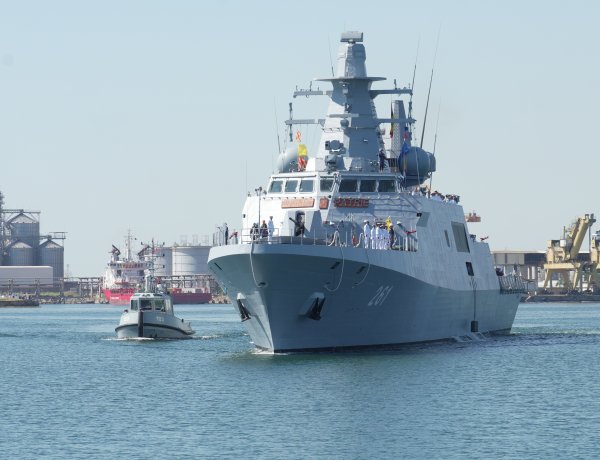 Corveta Contraamiral August Roman, a ajuns în portul militar Constanța