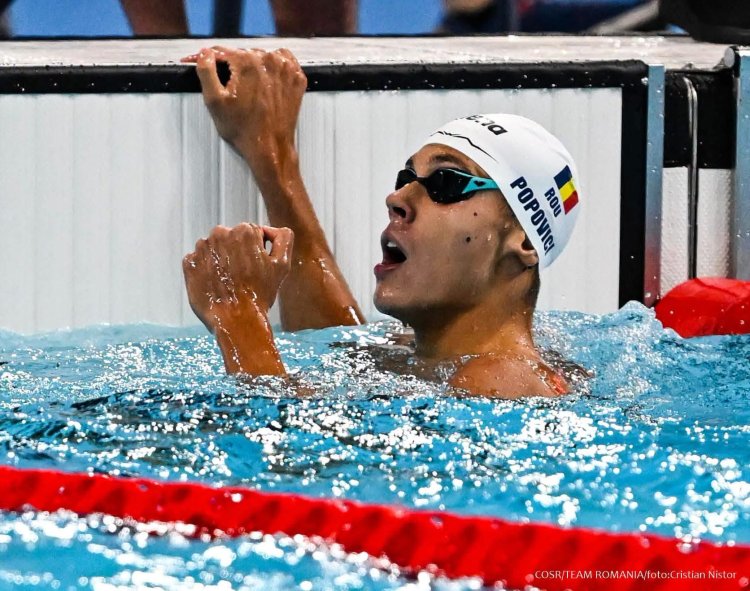 David Popovici, AUR la 100 m liber! Românul e al doilea om din istorie cu 3 titluri la rând, la Campionatele Europene