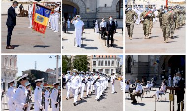 Ziua Imnului Național marcată la Constanța de marinarii militari