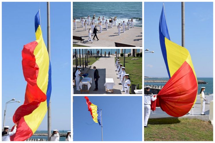 Sărbătoare importantă în România! Ziua Drapelului Național marcată la Constanța de marinarii militari